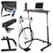 Rad Sportz Adjustable Bike Desk - Rolling Laptop Cart for Stationary Bike or Trainer - Exercise While Working 83-DT5086 - alternate 9